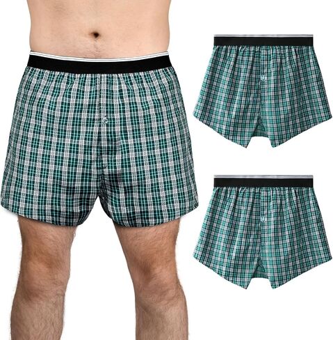 Mens Incontinence Underwear Washable 150 ml Absorbency Reusable Leak Proof Boxer Shorts with Front Fly in Kuwait