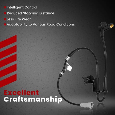 Front Right ABS Wheel Speed Sensor for:-Dodge Caravan Grand Caravan 2001-2005, for:-Chrysler Town & Country 2001-2005, Voyager 2001-2003 2.4L 3.3L 3.8L Replace# 4683470AD, 4638470AC, 4638470AD in Saudi Arabia