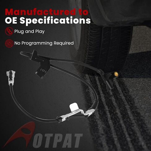 Front Right ABS Wheel Speed Sensor for:-Dodge Caravan Grand Caravan 2001-2005, for:-Chrysler Town & Country 2001-2005, Voyager 2001-2003 2.4L 3.3L 3.8L Replace# 4683470AD, 4638470AC, 4638470AD in Saudi Arabia