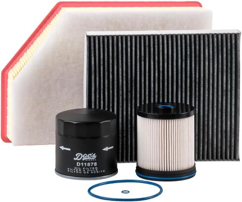 Doc's Diesel Filter Maintenance Kit DGF429+D11878+DPA11888+D3932C | Compatible with Chevrolet/GMC 6.6L Duramax 2500HD, 3500HD 2020+ | Replaces TP1015, 12684038, 84554703, 13508023 in Saudi Arabia