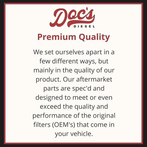 Doc's Diesel Filter Maintenance Kit DGF429+D11878+DPA11888+D3932C | Compatible with Chevrolet/GMC 6.6L Duramax 2500HD, 3500HD 2020+ | Replaces TP1015, 12684038, 84554703, 13508023 in Saudi Arabia