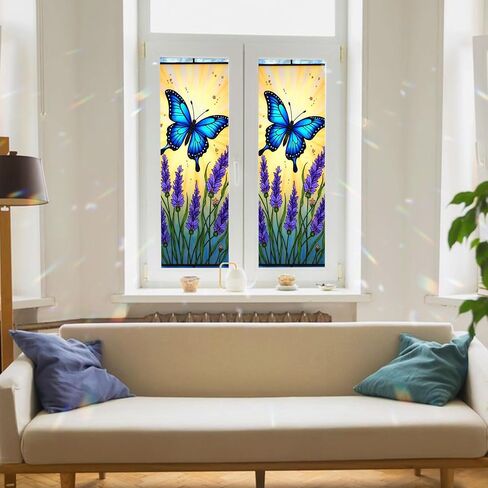 2PCS 17.7x39.4inch Celtic Knot Stained Glass Window Film, Celtic Knot Stained Glass Window Film for Bathroom Door Heat Anti UV N05 in Kuwait