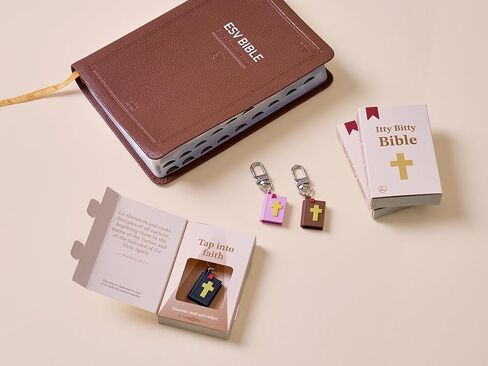 Mini Bible Keychain - اضغط مع الهاتف الذكي للآيات اليومية ، وصول الكتاب المقدس ، ولوحة الصلاة والمزيد in Saudi Arabia