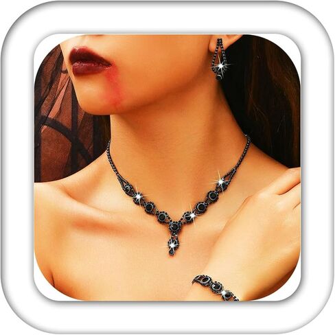 Aukmla Silver Crystal Bridal Jewelry Set Rhinestone Wedding Necklace Earrings Bracelet Sets Prom Costume Necklaces for Women and Brides in Saudi Arabia