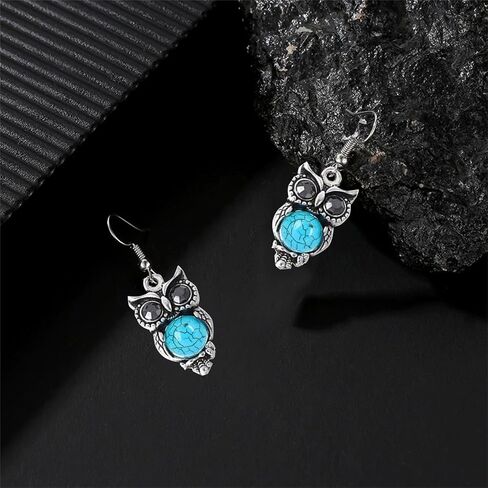 سوار قلادة من Wcrazye Western Mornds مجموعة للنساء المصنوعة يدويًا Boho Vintage Vinquoise Drop Drop Drop Arrings Dainty Bohemian Country Jewelry Gifts in Saudi Arabia