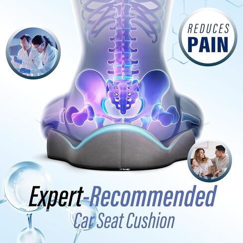 وسادة مقعد للتخفيف من الضغط-تخفيف آلام العصعص من الدرجة الطبية لخطوط النسا وعظم الذيل ، ورغوة الذاكرة على شكل W مع قاعدة غير متدنية ، ومكتب/كرسي متحرك (الأزرق البحري) in Kuwait