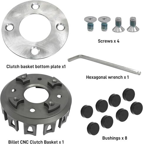 Billet CNC Clutch Basket Compatible with Yamaha Banshee 350 YFZ350 1987-2006 RZ350 1984-1985 in Saudi Arabia