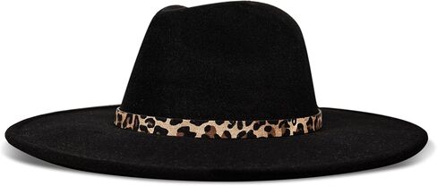 Lucky Brand Women Wool Felt Fabric Wide Brim Boater Adjustable Hat (One Size Fits Most), Ranger w/Buckle-Whiskey in Saudi Arabia