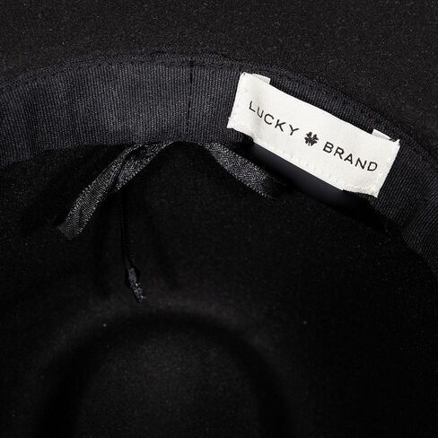 Lucky Brand Women Wool Felt Fabric Wide Brim Boater Adjustable Hat (One Size Fits Most), Ranger w/Buckle-Whiskey in Saudi Arabia