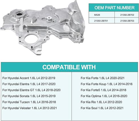 M539 15100-21040 1510021042 Oil Pump (1.5L ONLY) For Toyota Echo 2000-2005,For Toyota Yaris 2007-2012,For Scion xA xB 2004-2006, Replace # OP949 OPT-115 PO15-M100 in Saudi Arabia