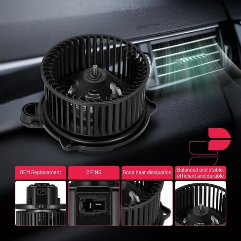 BDFHYK AC سخان السخان محرك مروحة محرك 700278 متوافق مع دودج 2011-2022 Durango الخلفية ، استبدال مجموعة المنفاخ HVAC ل 6808-9094-AA 68089094AA SK700278 BM00247C in Kuwait