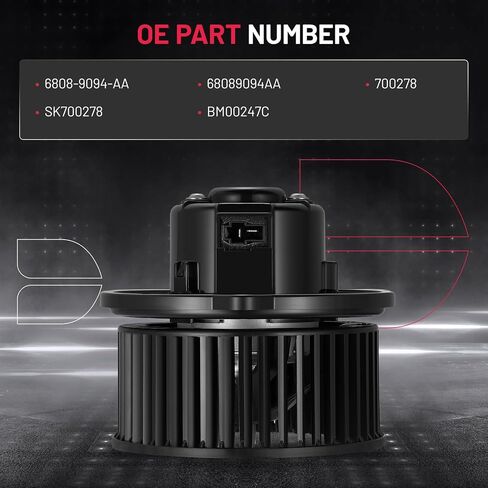 BDFHYK AC سخان السخان محرك مروحة محرك 700278 متوافق مع دودج 2011-2022 Durango الخلفية ، استبدال مجموعة المنفاخ HVAC ل 6808-9094-AA 68089094AA SK700278 BM00247C in Kuwait