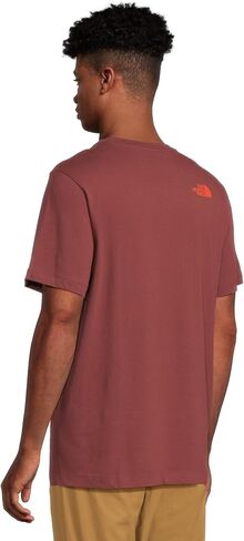 The North Face Men Evolution Tequila Sunrise Short Tee | قميص القطن مع تصميم جرافيك ، وضع في الأكمام ، طوق مضلع in Saudi Arabia