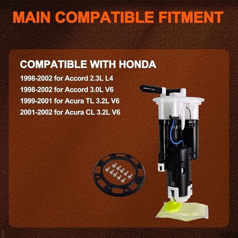 مجموعة مضخة الوقود SP8030M متوافقة مع Honda for Accord for Acura 1998 1999 2000 2001 2002 TL CL L4 2.3L V6 3.0L V6 3.2L in Saudi Arabia