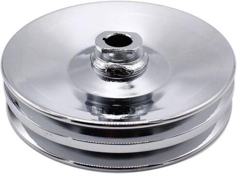 BBC SBC Chevy ChromeSaginaw Style Power Steering Pump w/Double Groove Pulley in Saudi Arabia