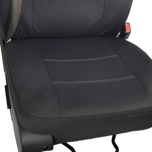 PolyCustom Seat Covers for Ford F-150 Crew Cab 04-08 - Washable Single Bucket EasyWrap Cloth - Charcoal Gray in Saudi Arabia