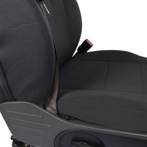 PolyCustom Seat Covers for Ford F-150 Crew Cab 04-08 - Washable Single Bucket EasyWrap Cloth - Charcoal Gray in Saudi Arabia