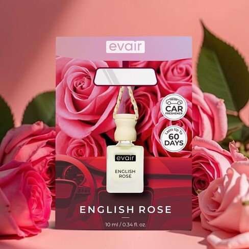 معطر الهواء Evair مع عطر الزيوت الأساسية في زجاجة زجاجية مع غطاء الناشر الخشبي | 10 مل - حزمة من 1 (غاردينيا) in Saudi Arabia