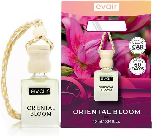 معطر الهواء Evair مع عطر الزيوت الأساسية في زجاجة زجاجية مع غطاء الناشر الخشبي | 10 مل - حزمة من 1 (غاردينيا) in Kuwait