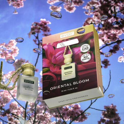 معطر الهواء Evair مع عطر الزيوت الأساسية في زجاجة زجاجية مع غطاء الناشر الخشبي | 10 مل - حزمة من 1 (غاردينيا) in Kuwait