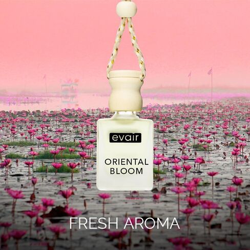 معطر الهواء Evair مع عطر الزيوت الأساسية في زجاجة زجاجية مع غطاء الناشر الخشبي | 10 مل - حزمة من 1 (غاردينيا) in Kuwait