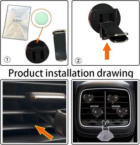 4 PCS Cloud Air Croof -Crite - Cute Car Diffuser Clips - Decor Interior Decor in Saudi Arabia