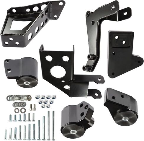 munirater Black Engine Swap Mount Replacement for Acura Honda 92-95 Civic 94-01 Integra K Series K20 K24 DC2 EG6 DC in Saudi Arabia