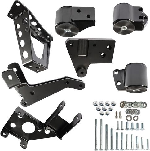 munirater Black Engine Swap Mount Replacement for Acura Honda 92-95 Civic 94-01 Integra K Series K20 K24 DC2 EG6 DC in Saudi Arabia