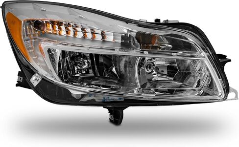 AKKON - Fits 2011 2012 2013 Buick Regal [Halogen Type] Chrome Headllights Pair Driver Left+Passenger Right Replacement in Kuwait