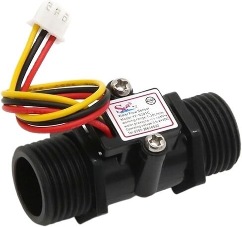 4-Branch Water Flow Sensor G1/2 Water Heater Hall Flow Meter DN15 Turbine Flow Meter S201C in Saudi Arabia