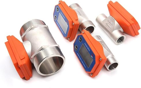 1PCS Industrial Intelligent Digital Display Flowmeter High-Precision Sewage Pipe Sensor Liquid Meter Stainless Steel Internal Teeth(ZJSUS-BT01-DN32) in Saudi Arabia