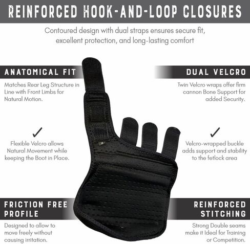 أحذية رياضية HILASON L M S للحصان الأمامي والخلفي والساق الخلفية 2 عبوة | 4 عبوات | أحذية ساق الحصان | أحذية القفز الحصان | أحذية رياضة الخيل in Kuwait