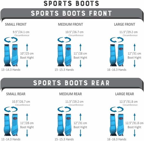 أحذية رياضية HILASON L M S للحصان الأمامي والخلفي والساق الخلفية 2 عبوة | 4 عبوات | أحذية ساق الحصان | أحذية القفز الحصان | أحذية رياضة الخيل in Kuwait