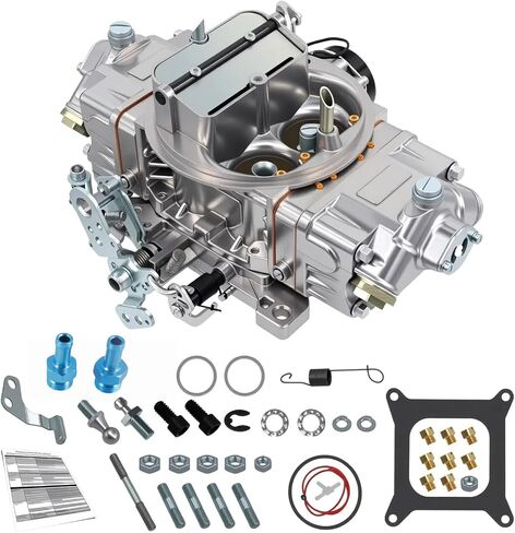 4150 Double Pumper Carburetor Brawler BR-67214 850CFM Carburetor 4 Barrel With Electric Choke replacement for Holley 4150 BR67214 Brawler Street Carb Mechanical Secondary (BR67214-850) in Saudi Arabia