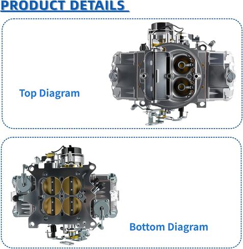 4150 Double Pumper Carburetor Brawler BR-67214 850CFM Carburetor 4 Barrel With Electric Choke replacement for Holley 4150 BR67214 Brawler Street Carb Mechanical Secondary (BR67214-850) in Saudi Arabia
