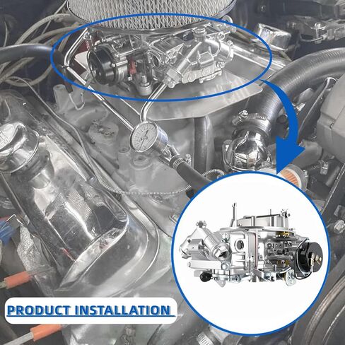 4150 Double Pumper Carburetor Brawler BR-67214 850CFM Carburetor 4 Barrel With Electric Choke replacement for Holley 4150 BR67214 Brawler Street Carb Mechanical Secondary (BR67214-850) in Saudi Arabia