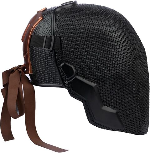 Black Resin Helmet Men Death Soldiers Full Face Mask Halloween Cosplay Costume for Adults Collctibles in Saudi Arabia