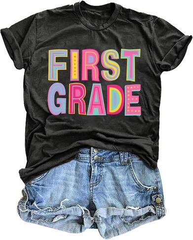 Teacher Shirts for Women Cute First Day of School Shirt Back to School Tshirt Summer Teacher Outfits Teacher Life Tee in Kuwait