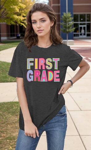 Teacher Shirts for Women Cute First Day of School Shirt Back to School Tshirt Summer Teacher Outfits Teacher Life Tee in Kuwait