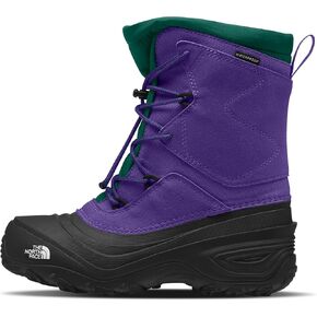 حذاء The NORTH FACE للشباب Alpenglow V المقاوم للماء، أزرق كهف/أسود TNF، 11 in Kuwait