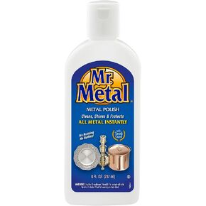 السيد Metal Metal Polish Liquid جميع المنظفات المعدنية متعددة الأغراض ، غير كاشفة ، منظف الفضة الاسترليني الفوري ، النحاس النحاسي والفولاذ المقاوم للصدأ ، مزيل الأوساخ والتشويه ، تلميع الفضة الكروم ، 8 أوقية in Kuwait