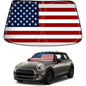 BESTVIEW Windshield Sun Shade Compatible with Mini Countryman F60 SUV 2017-2023, Foldable Reflective Sun Visor Protector, Upgraded 5 Layers 240T MaterialMini Countryman F60 SUV 2017-2023 in Kuwait