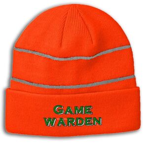 Custom Reflective Beanie Game Warden Acrylic High Visibility Running Gear Skull Cap for Men & Women 1 Size in Saudi Arabia