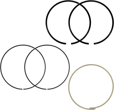 Caltric Front or Rear Cylinder Piston Ring Compatible with Kawasaki 13008-0040 13008-0008 in Saudi Arabia