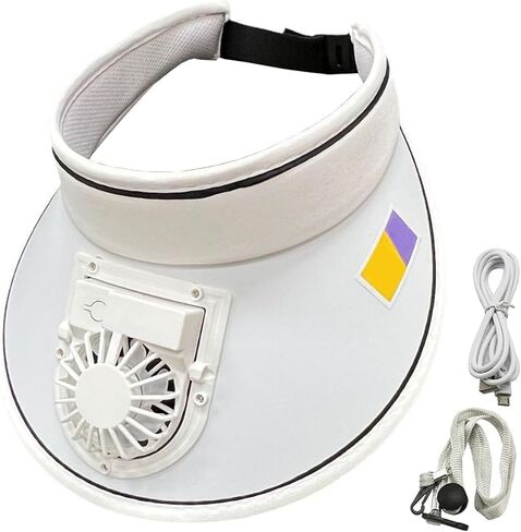 قبعات Sun Visor مع قبعة من أشعة الشمس في الهواء الطلق مع مروحة-ثلاثة أعمدة من أعمدة النساء/الرجال/الأطفال ، أبيض قابل للتعديل أبيض قابل للتعديل in Saudi Arabia