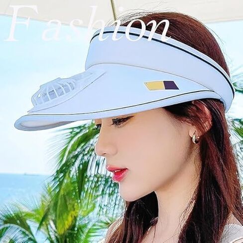 قبعات Sun Visor مع قبعة من أشعة الشمس في الهواء الطلق مع مروحة-ثلاثة أعمدة من أعمدة النساء/الرجال/الأطفال ، أبيض قابل للتعديل أبيض قابل للتعديل in Saudi Arabia
