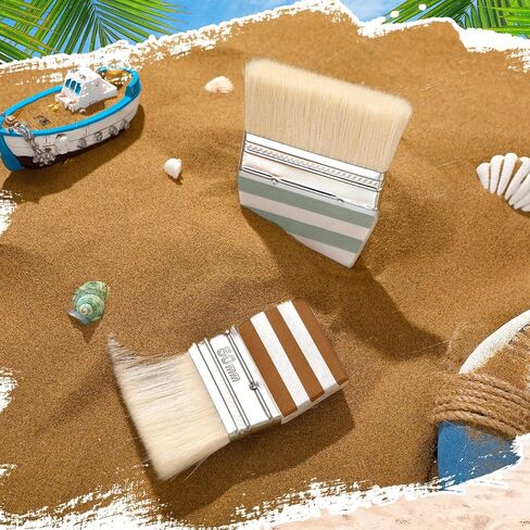 6 Pcs Sand Brush Beach Sand Remover Cleaning Feet Body Skin Wood Hand Soft Brush Foot Cleaner for Beach Summer Party Events Volleyball Water Sports Activities in Saudi Arabia
