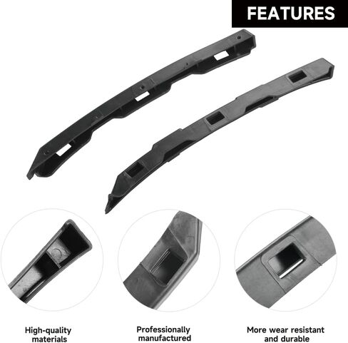 1 Pair Left and Right Side Front Bumper Bracket Bumper Mount Support Bracket - Compatible for Hyundai Elantra 1.8L L4 - Gas 2011 - 2013 [GLS, Limited] - Replace Part 865533X000, 865543X000 in Saudi Arabia