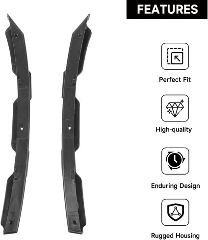1 Pair Left and Right Side Front Bumper Bracket Bumper Mount Support Bracket - Compatible for Hyundai Elantra 1.8L L4 - Gas 2011 - 2013 [GLS, Limited] - Replace Part 865533X000, 865543X000 in Saudi Arabia