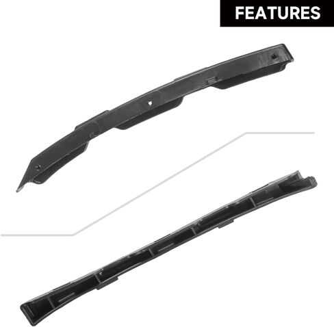 1 Pair Left and Right Side Front Bumper Bracket Bumper Mount Support Bracket - Compatible for Hyundai Elantra 1.8L L4 - Gas 2011 - 2013 [GLS, Limited] - Replace Part 865533X000, 865543X000 in Saudi Arabia